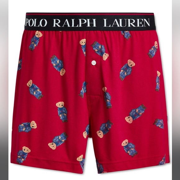 Polo Ralph Lauren Other - Polo Ralph Lauren Men's Polo Bear Boxers in Red Large